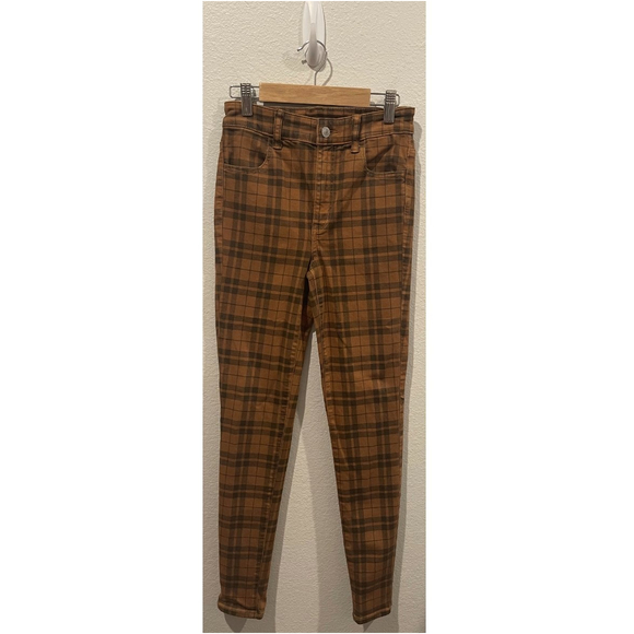 AMERICAN EAGLE Super Hi-Rise Brown Jegging - Picture 4 of 7